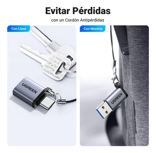 Ugreen Adaptador Usb 3.0 A Usb C, 3.1 Tipo C A 3.0 Tipo A He