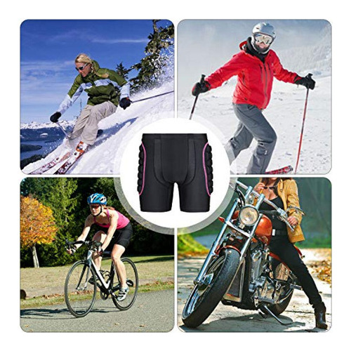 Ohmotor Pantalones Cortos Protectores Acolchados 3d Hip Butt