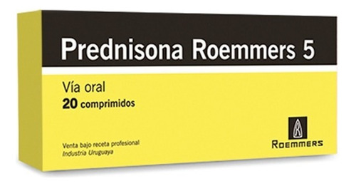 Prednisona Roemmers® 5mg X 20 Comprimidos