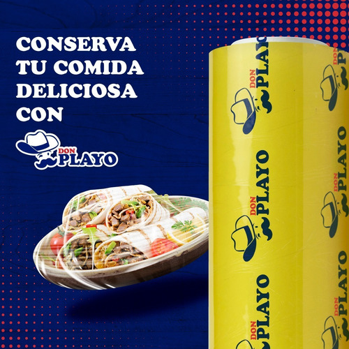 Don Playo 45 Cms Vitafilm Grado Alimenticio 18 PuLG Egapack
