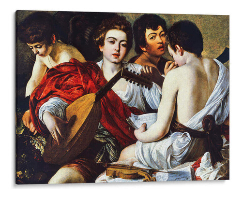 Canvas Lab Cuadro Los Músicos 100x75, Caravaggio