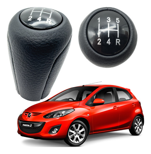 Pomo Pera En Cuero Mazda 2 2008 - 2014