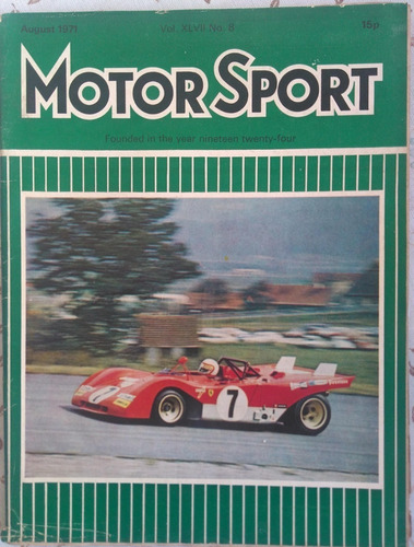 Revista Motor Sport (inglesa) Agosto 1971