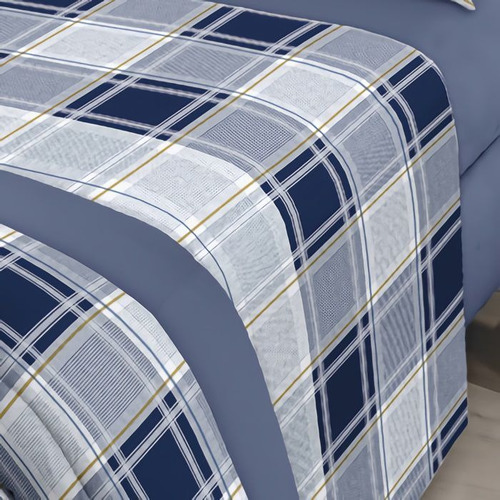 Jogo De Lençol Cama Queen Santista Royal Matias 100% Algodão Cor Estampado