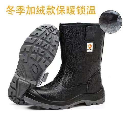 Botas Altas Negras De Algodón Q139; 39 - Zapatos Altos Antia