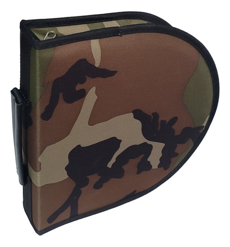 Set De Asado X 2 Comensales Estuche Tela Importada Camuflada
