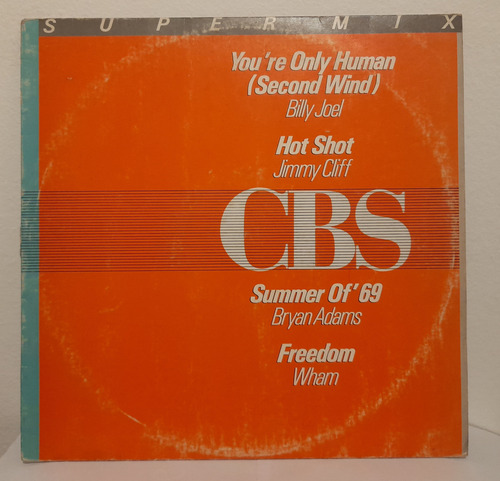 Cbs Super Mix Lp Nac Billy Joel Jimmy Cliff Bryan Adams Wham