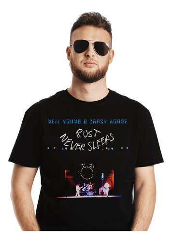 Polera Neil Young And Crazy Horse Rust Never Sleeps Rock Imp