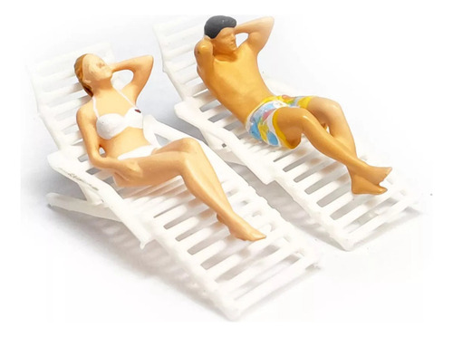 Ds Silla De Playa Reclinable De Simulación 1/64 Para Color