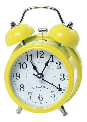Reloj Despertador Retro Con Esfera Que En La Oscuridad Y Sin