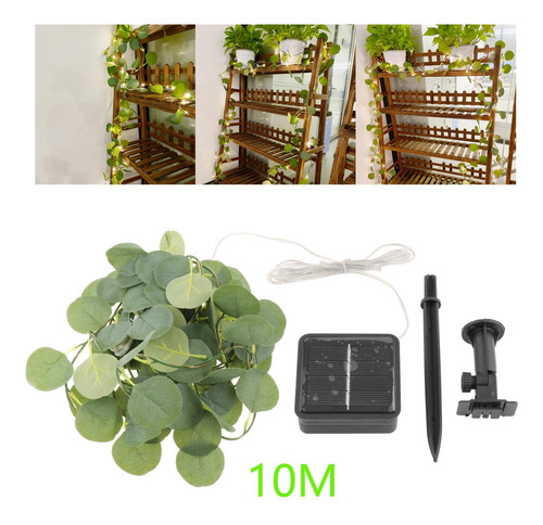 Guirnalda De Luces De Hiedra Solar Luz De Hadas 10m 100led