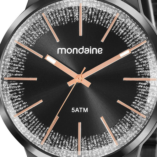 Relógio Feminino Mondaine Preto 53762lpmvpe3