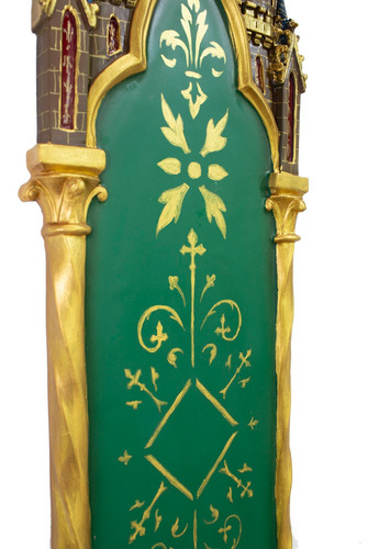 Imagem 5 de 5 de Oratório Peanha Castelo Gótico 90cm Verde
