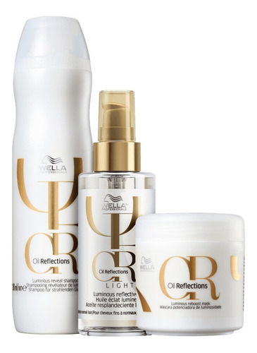 Wella Reflections Shampoo+máscara Pq + Óleo Light 100ml