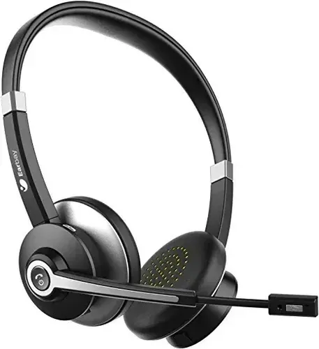 Earbay Cuffie senza fili, Bluetooth con microfono, cancellazione del rumore e dongle USB, senza fili con microfono, stazione di ricarica e dongle USB per PC/Ufficio/Zoom/Skype/Laptop