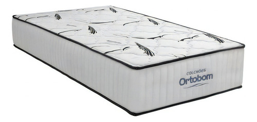 Colchão Highfoam Solteiro (78x188x28) - Ortobom Cor Cinza/branco