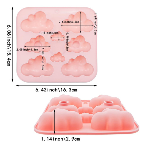 Paquete De 2 Moldes Silicona, Bandejas Para Cubitos De Hielo