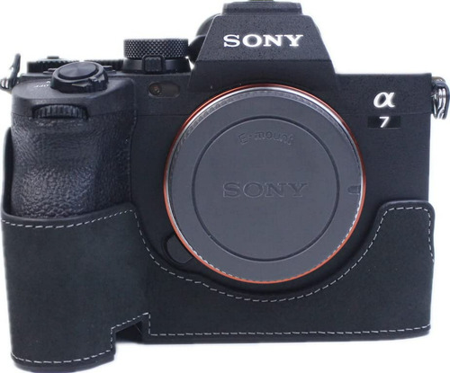 Funda De Cuero Genuino Compatible Con Sony Alpha A7 Iv + Cor