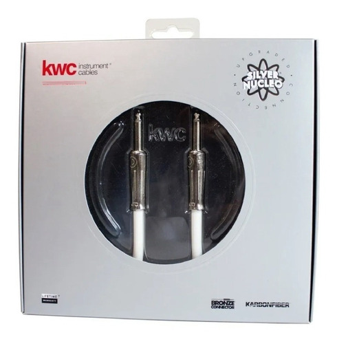 Cable Kwc 305 Plug 1/4 A Plug 1/4 Silver Núcleo 6mts
