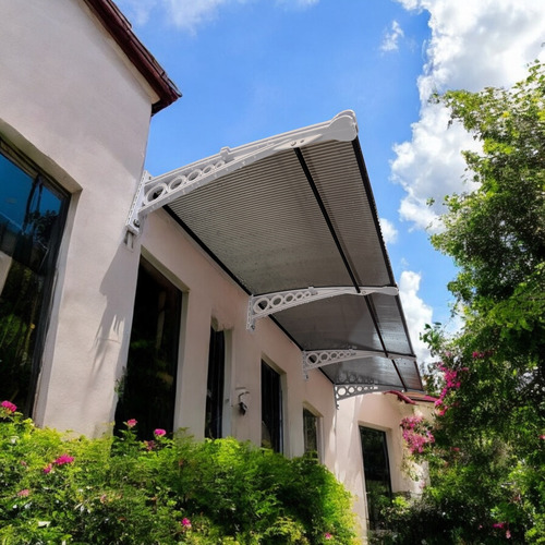 Toldo Policarbonato 2,15x0,50m Imperial Com Fita De Vedação