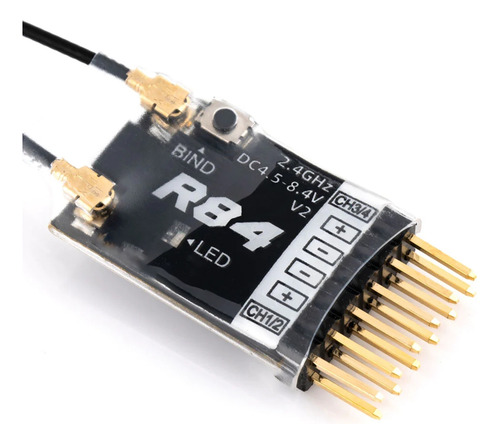 Para Receptor Rc Pwm Compatível Com R84 V2 4ch Para Fr