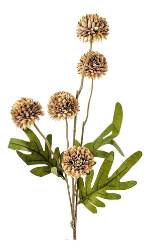 Cravo Marrom Buquê 52x10cm Flor Planta Artificial