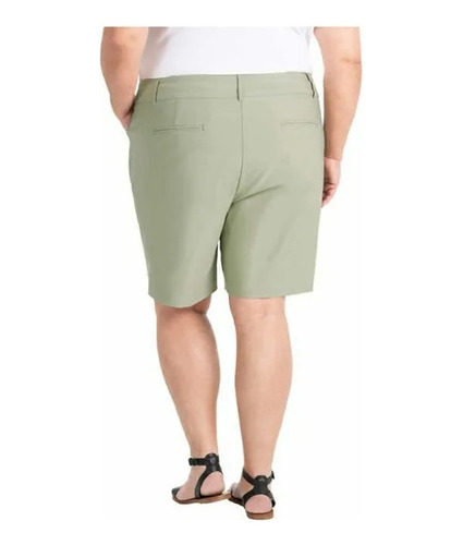 Bermuda Short Para Mujer Hilary Radley Verde Talla Plus 2xl