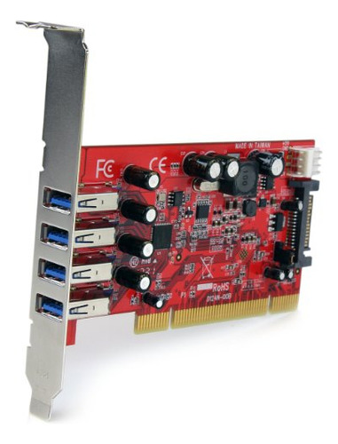 Startech.com Tarjeta Adaptadora Pci Superspeed Usb 3.0 De 4