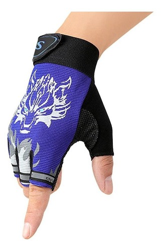 Guantes Sin Dedos Transpirable Infantil Ciclismo Medio Dedo