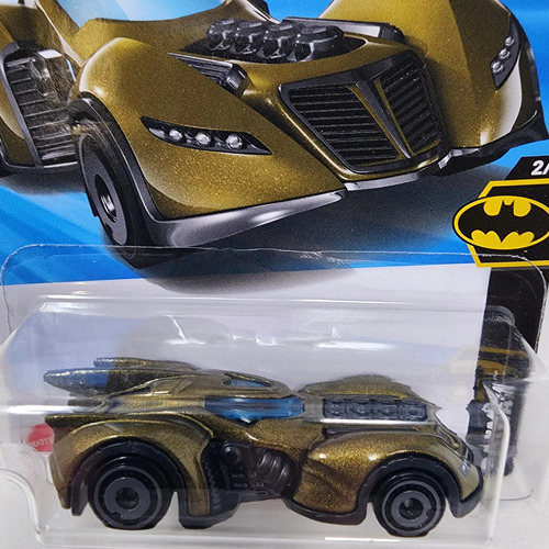 Hot Wheels Batimobile Batimovil Arkhan Asylum Batman Dorado Dorado Oscuro