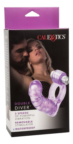 Imagen 4 de 10 de Anillo Vibrador Dildo Vertebrado Double Diver Penetración
