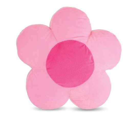 Almofada De Pelúcia Flor Rosa 45 Cm Antialérgica