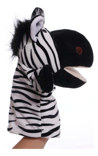 D Títeres Animales Peluche Para Niños, Burro Cebra