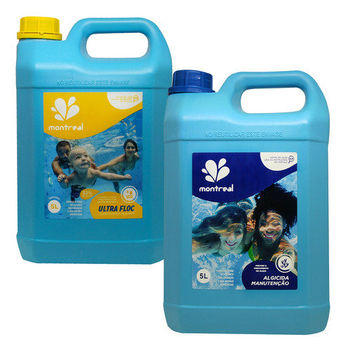 Kit Produto Limpeza Piscina Manutenção Clarificante