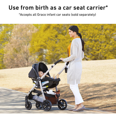 Cochecito 3 En 1 Convertible Portabebés Y Asiento Reversible