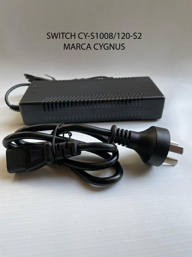 Imagen 6 de 10 de Switch Poe Cctv Ethernet 8 Puertos Cygnus Cy-s1008-120-s2