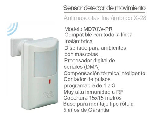 Kit Alarma Inalambrica X28 Domiciliaria Casa 2 Controles