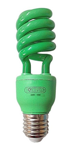 Lâmpada Verde Fluorescente Espiral 15w 220v