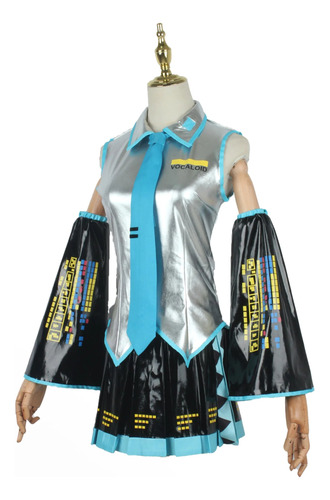 Peluca Miku Para Cosplay, Disfraz Japonés, Vestido Midi Para