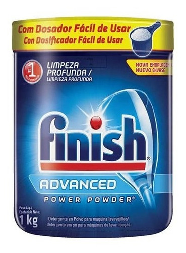 Lava Louças Em Pó Finish Advanced Power 1kg