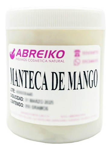 Manteca De Mango 250 Gramos 