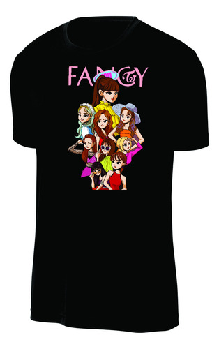 Camisetas Grupo Musical Twice Integrantes Fancy Kpop