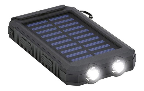 Cargador Portatil Solar Celular 10000mah Powerbank Con Luz