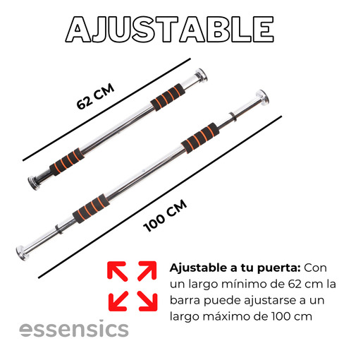 Barra Para Dominadas Multifuncional Ajustable Para Puerta