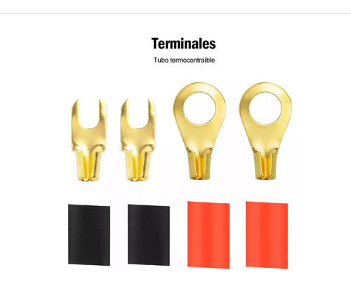 Kit Instalacion Cable Rca Amplificador Audio Auto 8ga