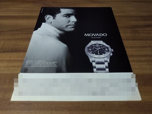 (pg587) Publicidad Pete Sampras * Movado (Usado)