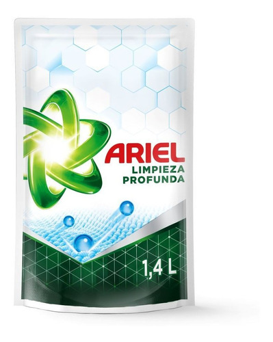 Jabón Líquido Para Ropa Ariel Máxima Limpieza X 1.4 Lt