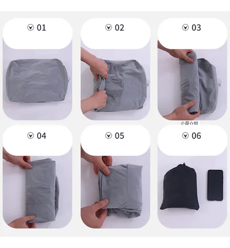 Reposapiés Inflable De 3 Capas, Almohada Gris Oscuro