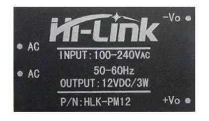 Imagem 3 de 4 de Mini Fonte Hi-link Hlk-pm12 100-240 Vac Para 12 Vdc 250ma 3w