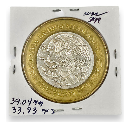 Moneda Bimetálica 100 Pesos Estado D Yucatan Fase 2 Año 2007 (Usado)